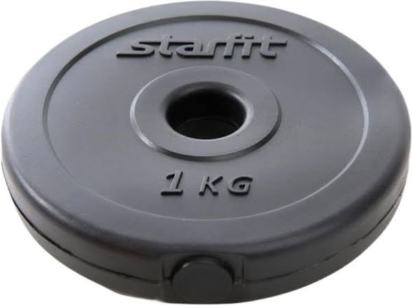 Блин Starfit BB-203 для штанги 1 кг черный