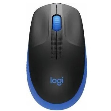 Мышь Logitech M190 оптическая, беспроводная, USB, черный/синий 910-005907