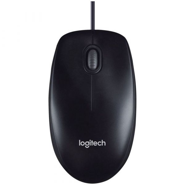 Мышь Logitech M90 оптическая, проводная, USB 1.1, черный [910-001795]