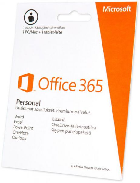 ПО Microsoft Office 365 Personal-12 месяцев, активация карты ( QQ2-00221)