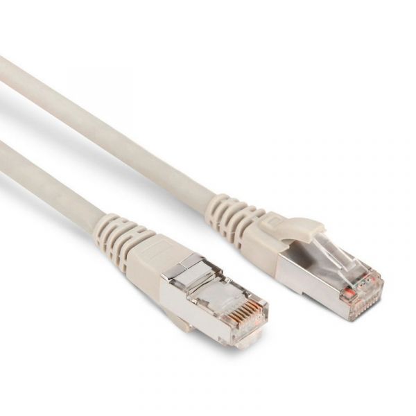 Патч-корд HyperLine PC-LPM-STP-RJ45-RJ45-C6-2M-LSZH-GY 2 м, серый